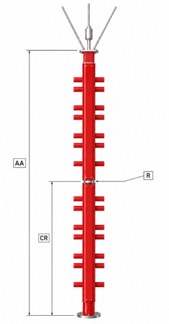 Antena Slot cilindrica UHF