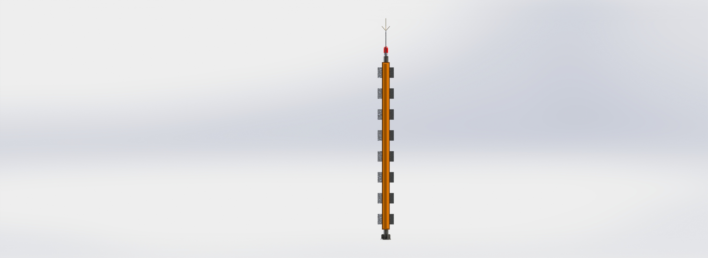 Antena Slot Cavidade - Polarização horizontal - VHF