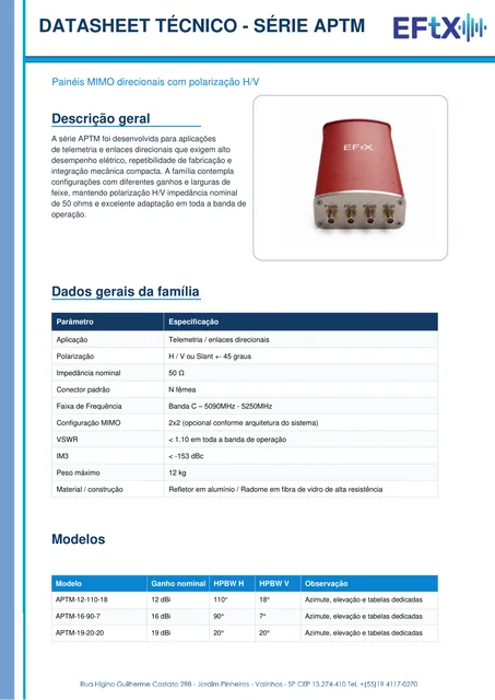 Prévia de Painel MIMO EFTX